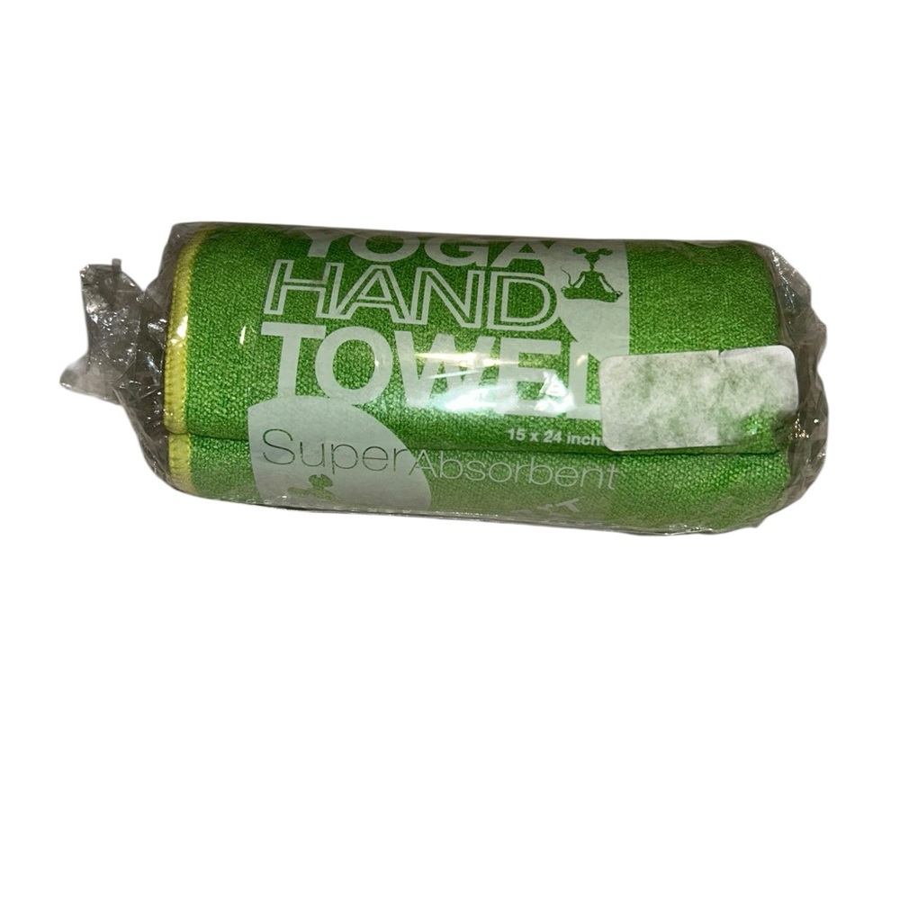 Green Yoga Hand Towel